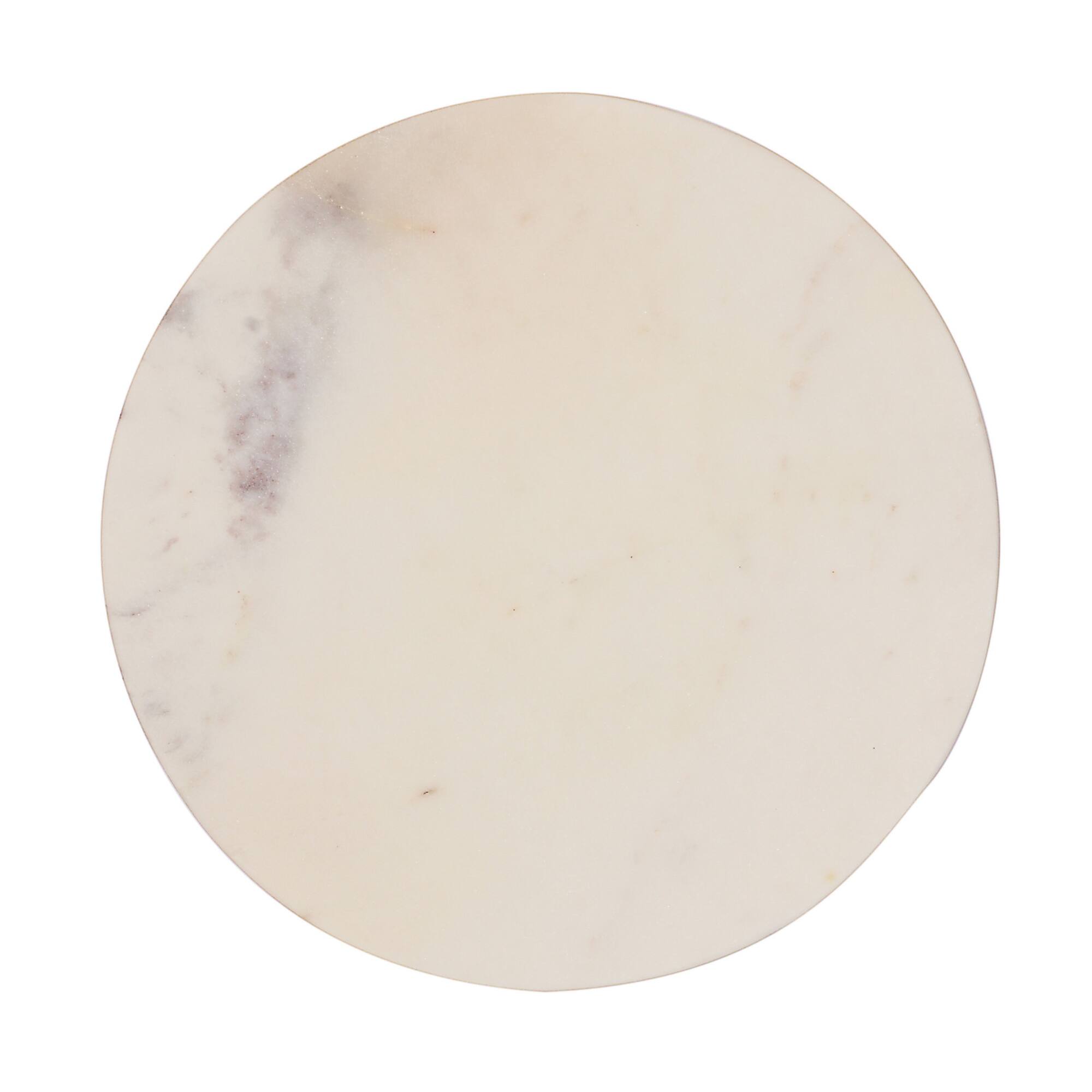 Round White Marble Cutting Board